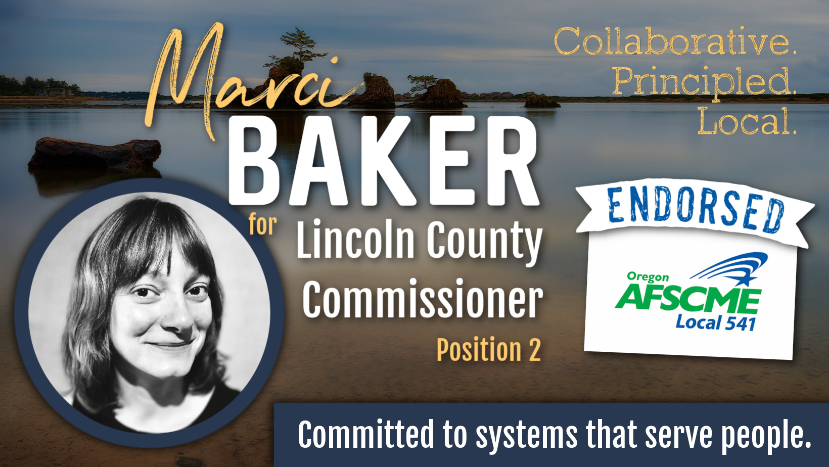 Marci Baker for Lincoln County Commissioner endorsed by Lincoln County Employees Association
